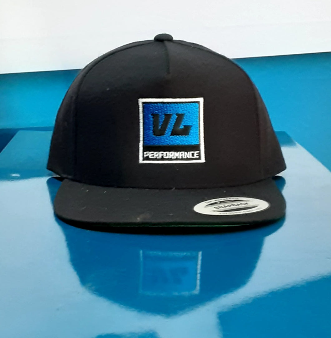 Snapback Black Trucker Hat -VL Logo